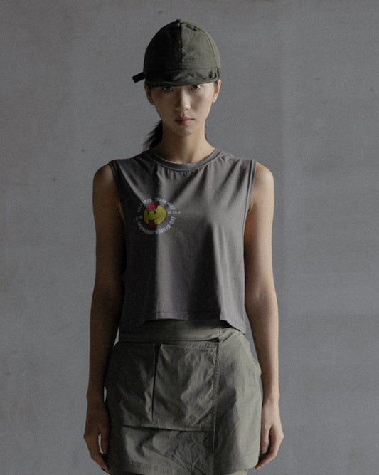 "TLTM" TRAINING TANK TOP (CROPPED)