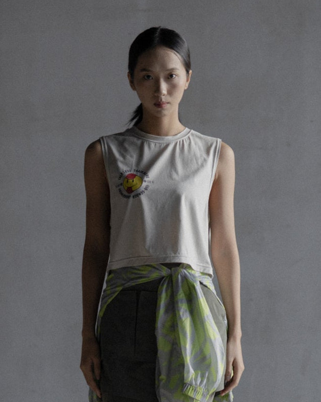 "TLTM" TRAINING TANK TOP (CROPPED)