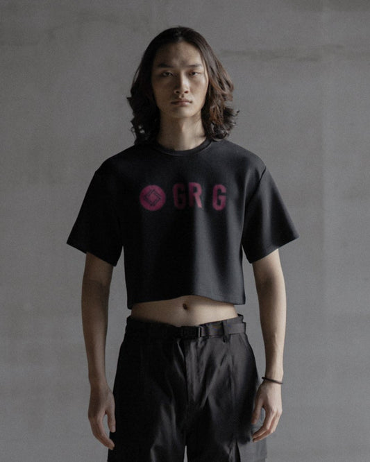 HALFTONE OFF DUTY TEE (CROPPED)