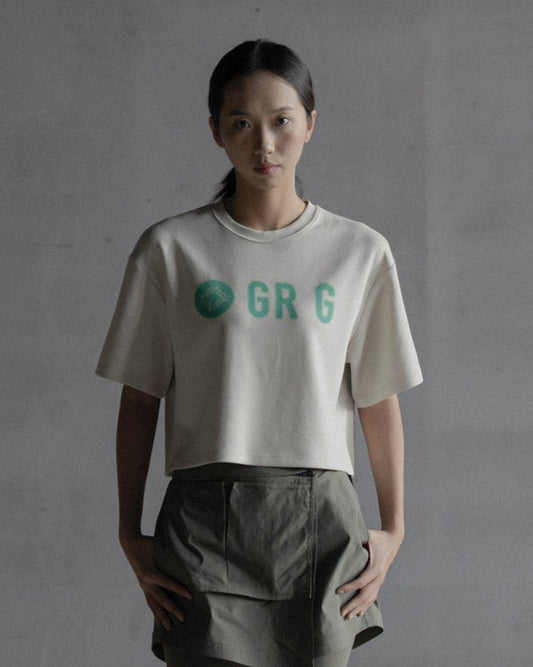 HALFTONE OFF DUTY TEE (CROPPED)