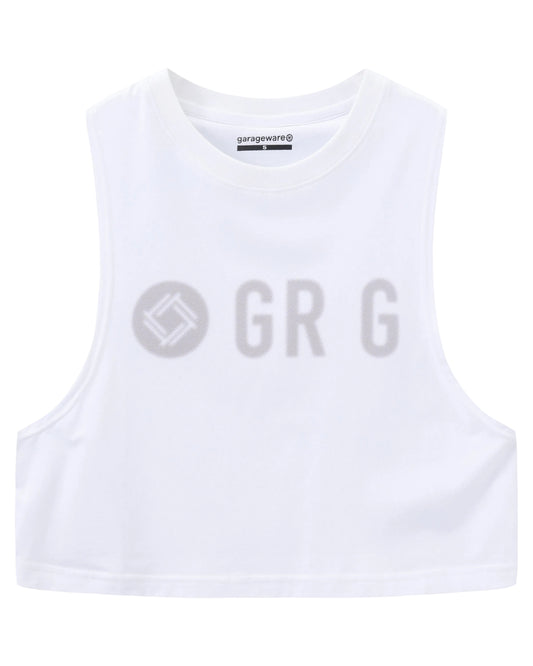 HALFTONE TRAINING CROPPED TANK