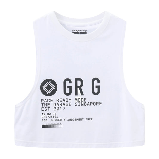 RACER TRAINER CROPPED TANK